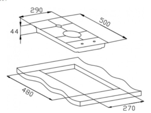 Газовая варочная панель Weissgauff (Вайсгауф) HG 302 Xh