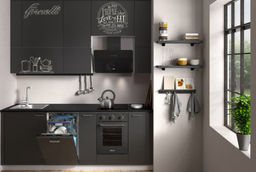 Электрический духовой шкаф Fornelli (Форнелли) FEA 45 BREVE BL + ВИДЕО О ТОВАРЕ