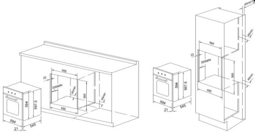 Электрический духовой шкаф GRAUDE (Грауде) BE 60.3 E