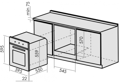 Электрический духовой шкаф MBS DE-611WH