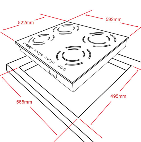 Индукционная варочная панель Ginzzu (Гинзу) HCI-407