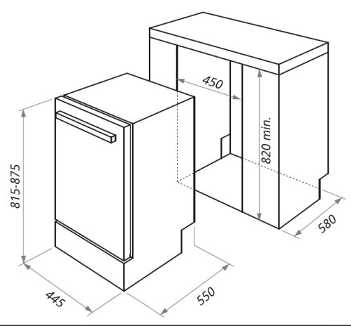 Встраиваемая посудомоечная машина MAUNFELD (Маунфилд) MLP 08B