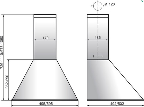 Вытяжка Elikor (Эликор) Эпсилон 50 белый/серебро