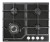 Газовая варочная панель Lex (Лекс) GVG 640-1 BL Газовая варочная панель Lex (Лекс) GVG 640-1 BL