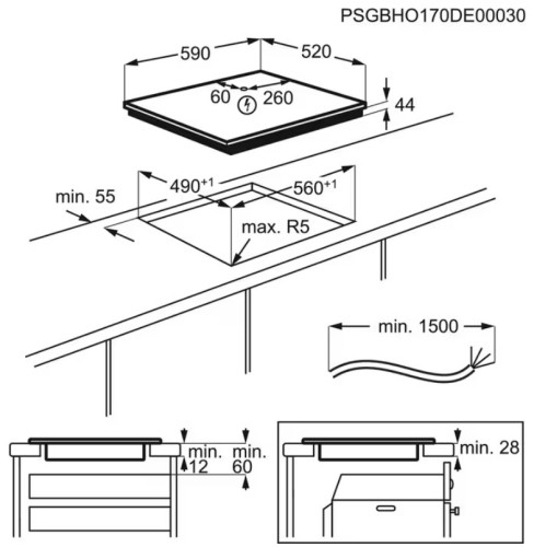 Индукционная варочная панель Electrolux (Электролюкс) CIT61443