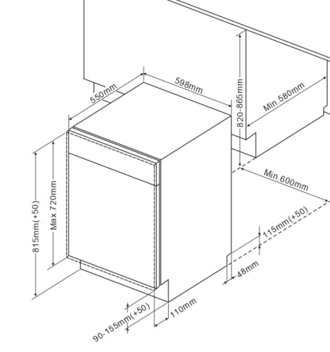 Встраиваемая посудомоечная машина Kuppersberg (Купперсберг) GLM 6096