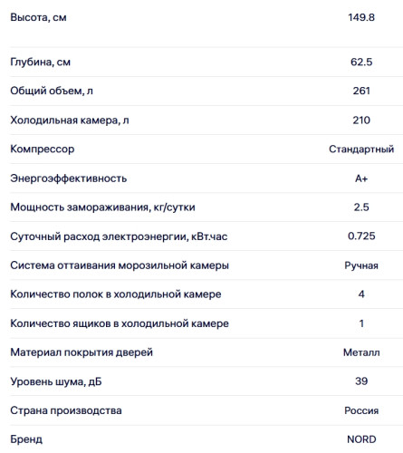 Холодильник NORDFROST (Нордфрост) NRT 141 132