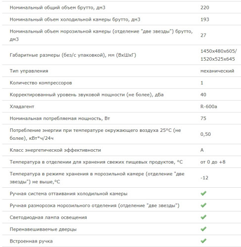 Холодильник Бирюса 107