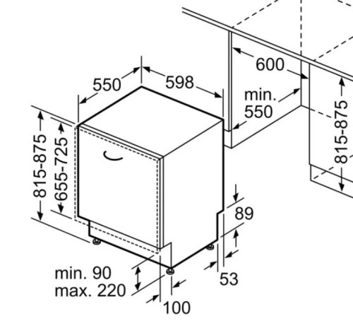 Встраиваемая посудомоечная машина Bosch (Бош) SMV4EVX01E