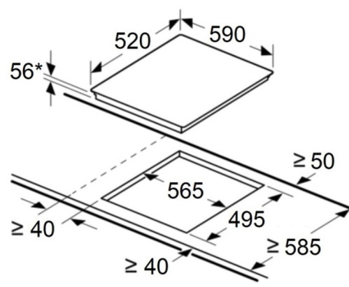 Индукционная варочная панель MAUNFELD CVI594SBG