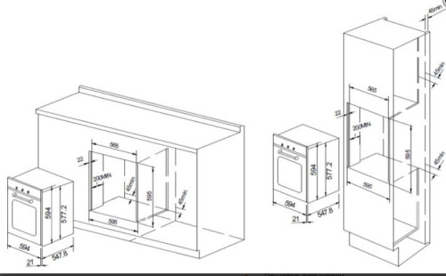 Электрический духовой шкаф GRAUDE (Грауде) BK 60.3 S