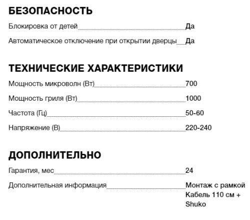 Встраиваемая микроволновая печь Teka (Тека) ML 820 BIS