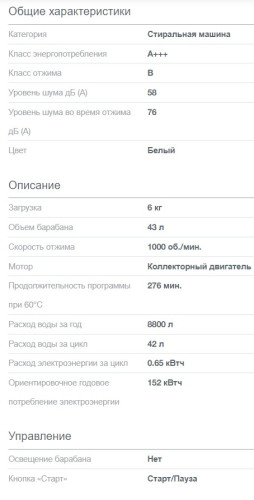 Стиральная машина Gorenje (Горенье) WHE60SFS