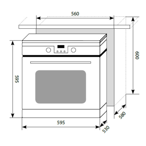 Электрический духовой шкаф Lex (Лекс) EDP 093 MG IX