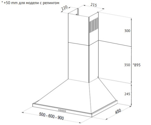 Вытяжка Korting (Кёртинг) KHC 6750 RN