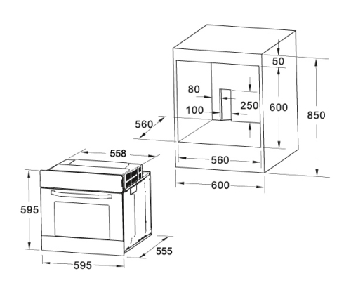 Электрический духовой шкаф Fornelli (Форнелли) FEA 60 Belcanto IX