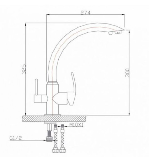 Смеситель Seaman Eco Granite SGR-Bazalt