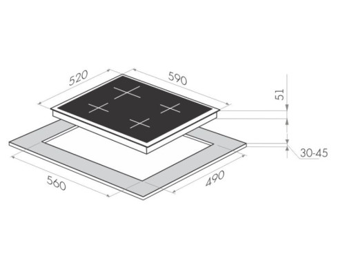 Газовая варочная панель MAUNFELD (Маунфилд) MGHG.64.17RIG + ВИДЕО О ТОВАРЕ