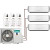 Мульти сплит-система Hisense 3 х AMS-09UR4SVETG67 / AMW3-24U4SZD