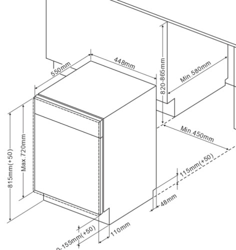 Встраиваемая посудомоечная машина Kuppersberg (Купперсберг) GLM 4537