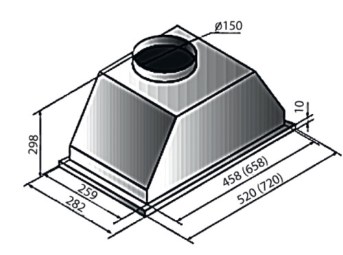 Встраиваемая вытяжка Kuppersberg (Купперсберг) INLINEA 72 Inox