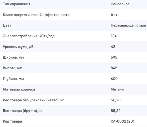 Посудомоечная машина MAUNFELD (Маунфилд) MWF60331S Inverter