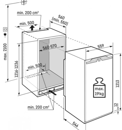 Встраиваемый холодильник Liebherr (Либхер) IRBc 4120