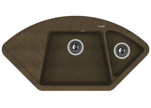 Кухонная мойка Florentina (Флорентина) Веста, коричневый