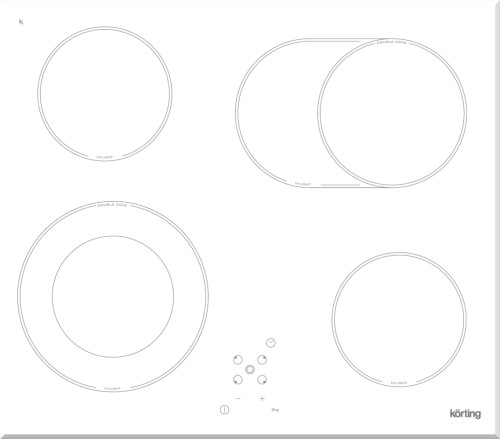 Korting (Кёртинг) HK 62051 BW - электрическая варочная панель