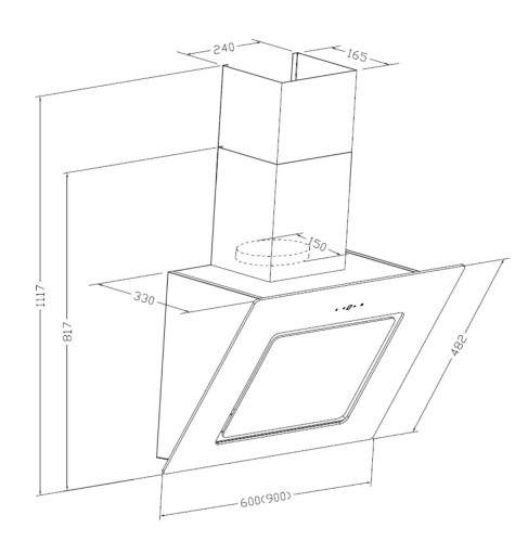 Вытяжка Lex (Лекс) LUNA 600 WHITE + видео о товаре