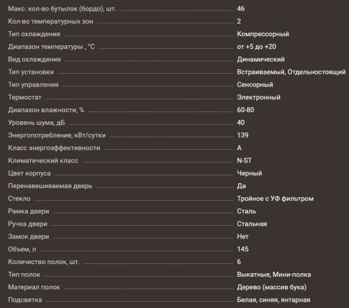 Винный шкаф Meyvel (Мейвел) MV46PRO-KST2