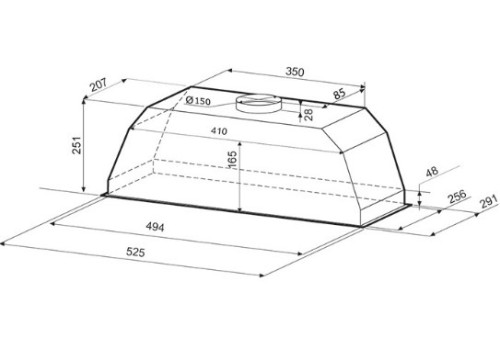 Вытяжка Krona (Крона) Ameli 600 white S
