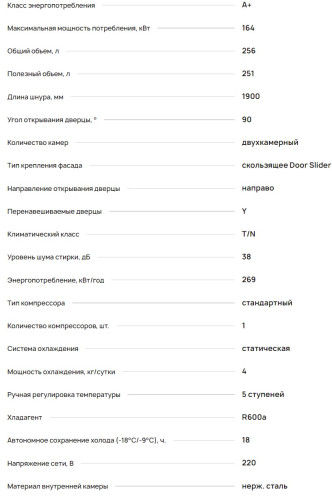 Встраиваемый холодильник Krona (Крона) BALFRIN KRFR101