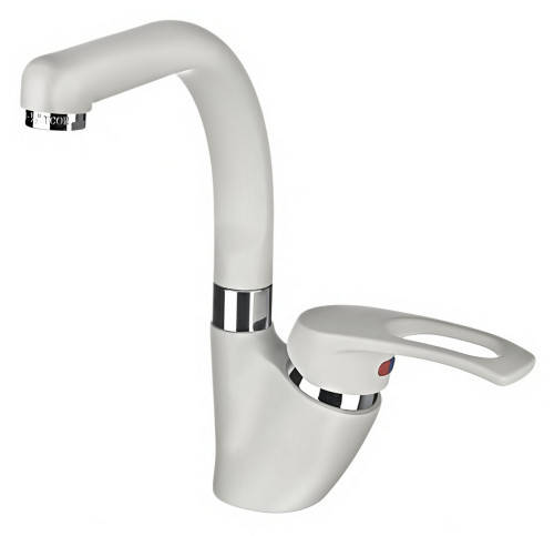 Смеситель для кухни Granula GR-1824 wh, арктик