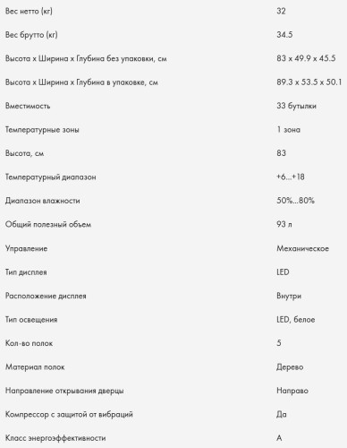 Винный шкаф Haier (Хайер) FWC33GA