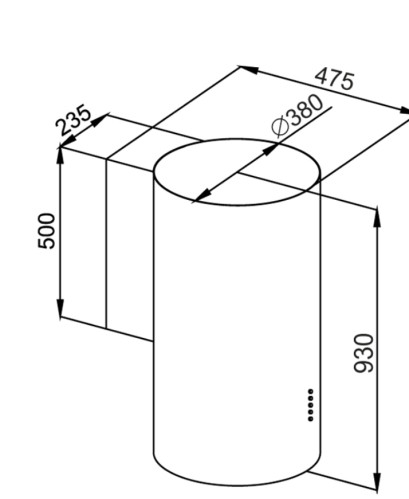 Вытяжка MAUNFELD (Маунфилд) LEE WALL (C) 39 INOX