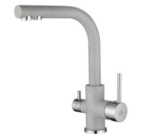 Смеситель для кухни Paulmark (Паульмарк) Essen Es213011-310, серый