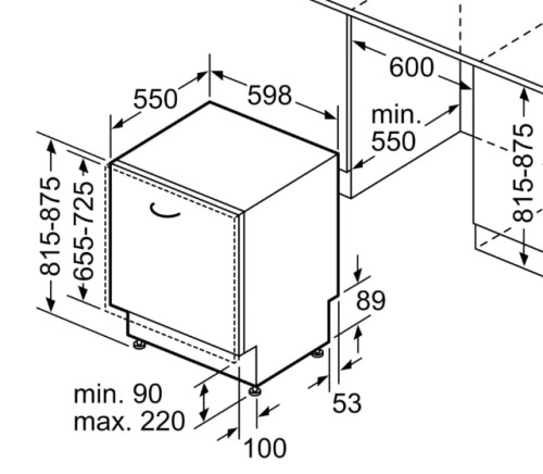 Встраиваемая посудомоечная машина Bosch (Бош) SMV26AX00Q
