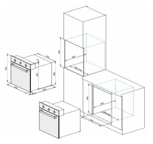 Электрический духовой шкаф DARINA (Дарина) 2V 5BDE 112 708
