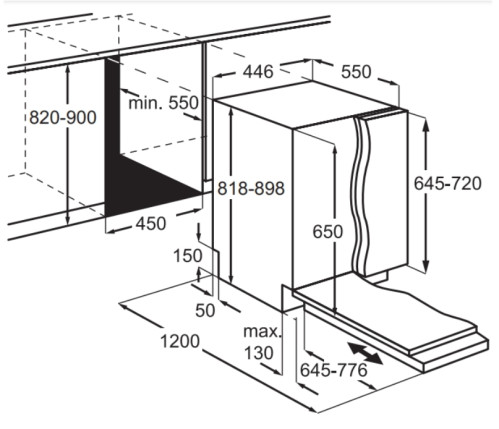 Встраиваемая посудомоечная машина Electrolux (Электролюкс) KEAC3200L