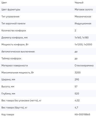 Индукционная варочная панель MAUNFELD CVI292MBKBR