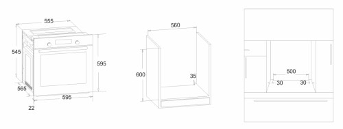 Электрический духовой шкаф MONSHER (Моншер) MBO 615IC01