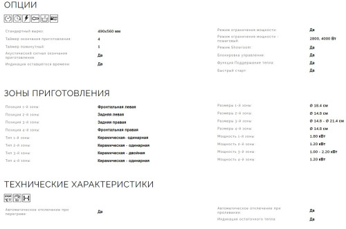 Электрическая варочная панель Smeg (Смег) SE364ETD