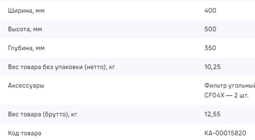 Вытяжка MAUNFELD (Маунфилд) Box Push 40 черный