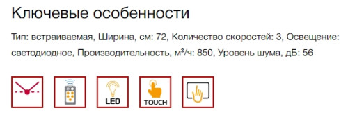 Встраиваемая вытяжка Kuppersberg (Купперсберг) INLINEA 72 White