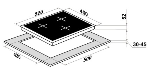 Электрическая варочная панель MAUNFELD (Маунфилд) CVCE453BDBK