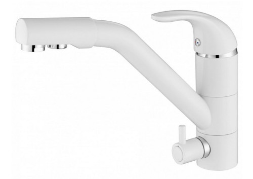 Смеситель для кухни Paulmark (Паульмарк) Holstein Ho213013-431, матовый белый