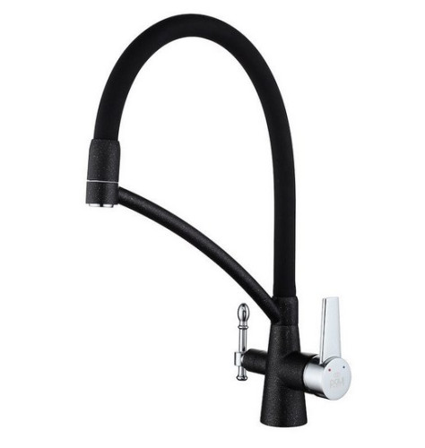 Смеситель для кухни Paulmark (Паульмарк) Holstein Ho213165-308, черный