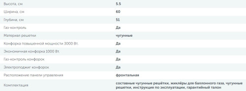 Газовая варочная панель Simfer (Симфер) H60V41L597