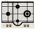 Газовая варочная панель Electrolux (Электролюкс) GPE 363 RBW